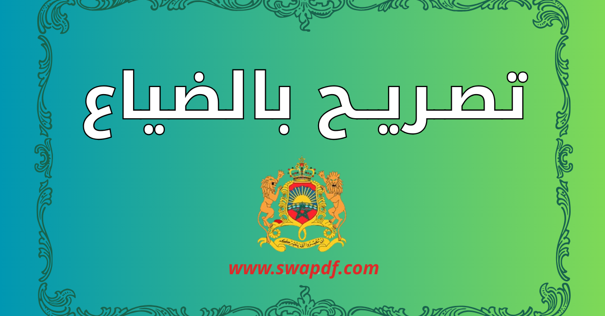 نموذج تصريح بالضياع