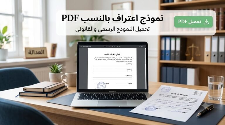 نمودج اعتراف بالنسب PDF