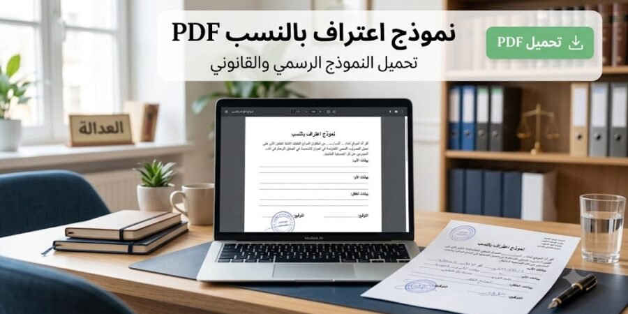 نمودج اعتراف بالنسب PDF