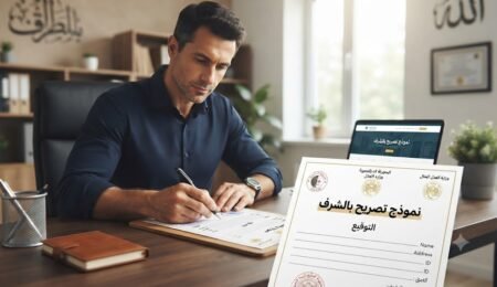نموذج تصريح بالشرف جاهز للطباعة
