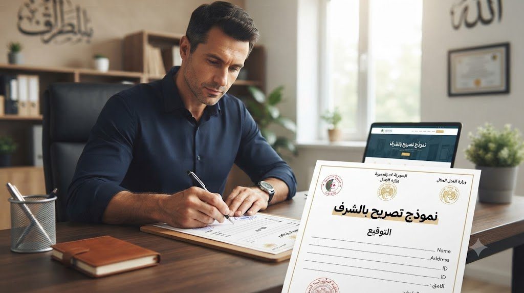 نموذج تصريح بالشرف جاهز للطباعة