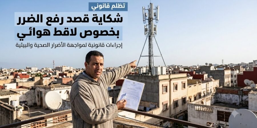 شكاية قصد رفع الضرر بخصوص لاقط هوائي pdf