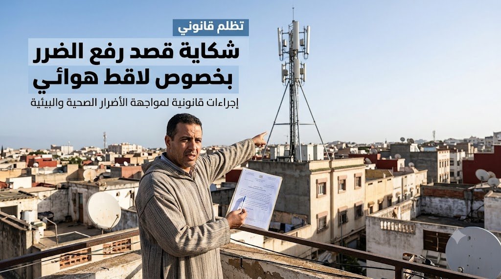 شكاية قصد رفع الضرر بخصوص لاقط هوائي pdf