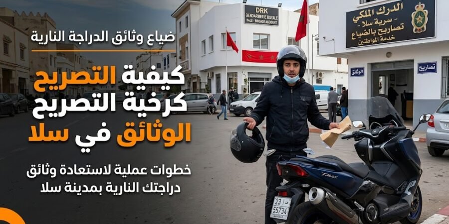 نموذج تصريح بضياع وثائق دراجة نارية PDF جاهز للتحميل 2026