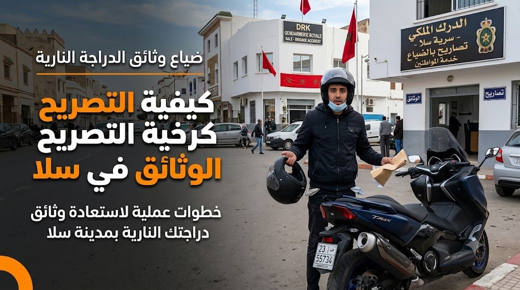 نموذج تصريح بضياع وثائق دراجة نارية PDF جاهز للتحميل 2026