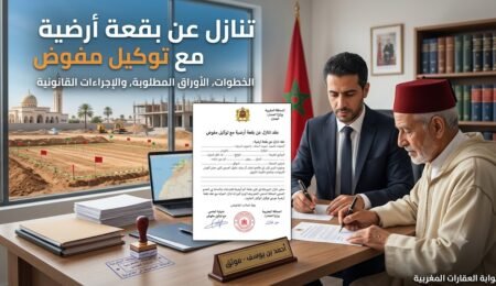 نموذج تنازل عن بقعة أرضية مع توكيل مفوض pdf جاهز