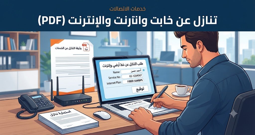 تنازل عن خط ثابت وانترنت PDF تنازل عن خط ثابت وانترنت PDF