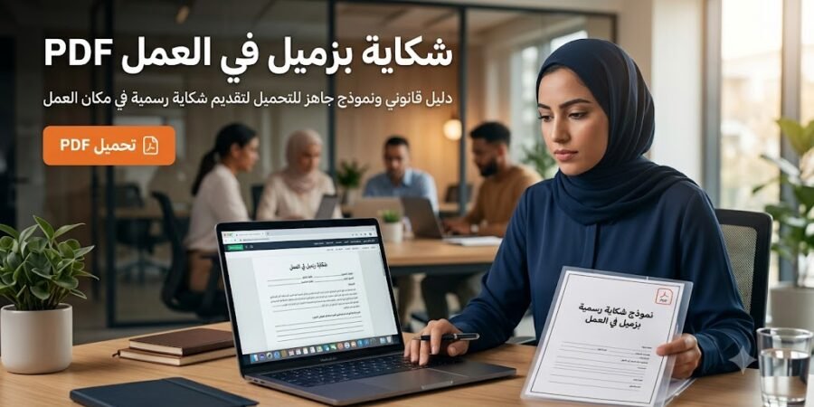 نموذج شكاية بزميل في العمل PDF جاهزة للتحميل