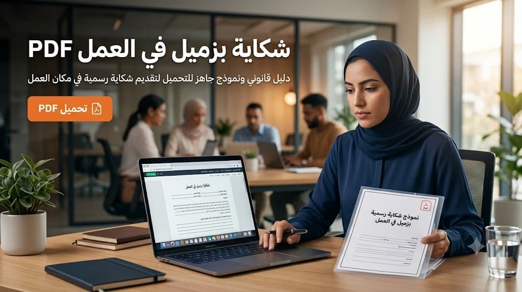 نموذج شكاية بزميل في العمل PDF جاهزة للتحميل