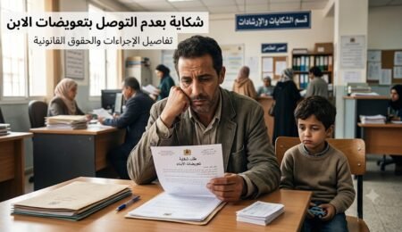 شكاية بعدم التوصل بتعويضات الابن