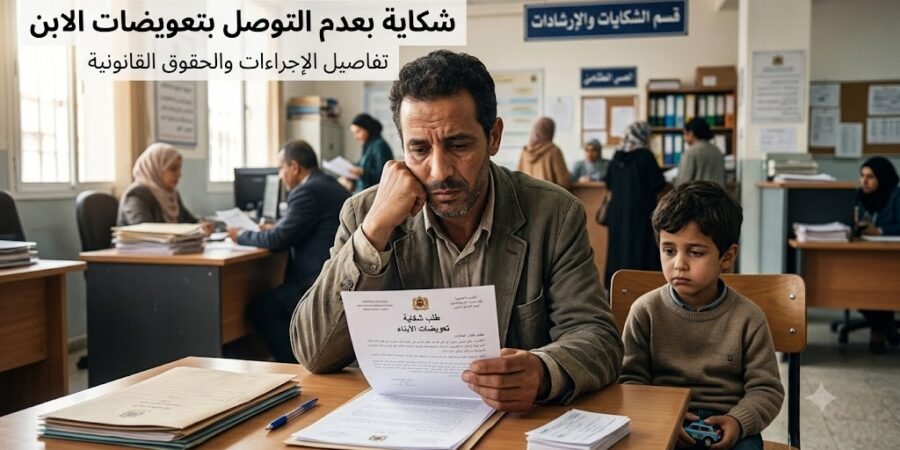 شكاية بعدم التوصل بتعويضات الابن