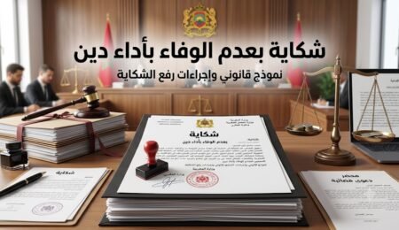 نموذج شكاية بعدم الوفاء بأداء دين جاهز للتحميل pdf
