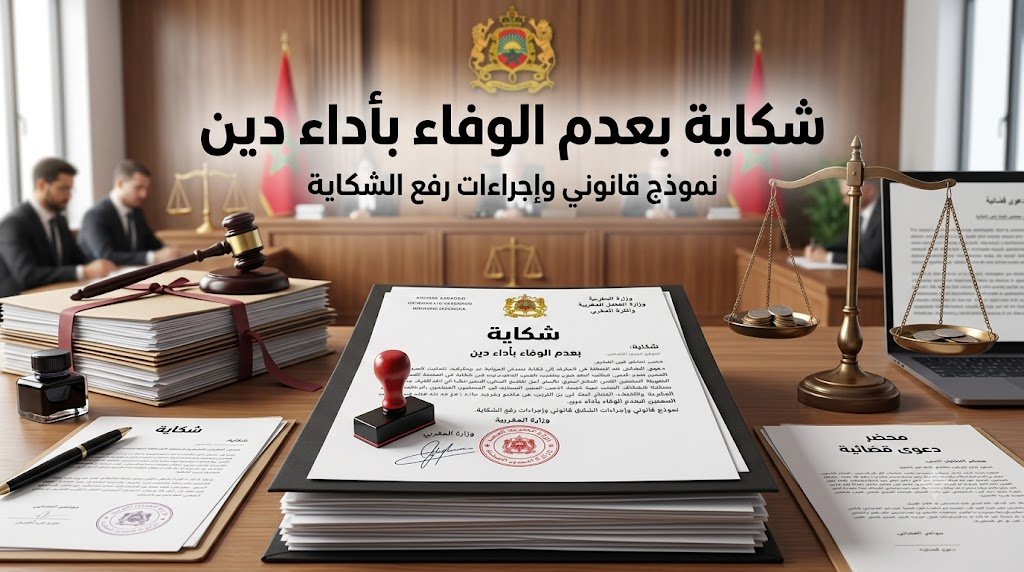 نموذج شكاية بعدم الوفاء بأداء دين جاهز للتحميل pdf
