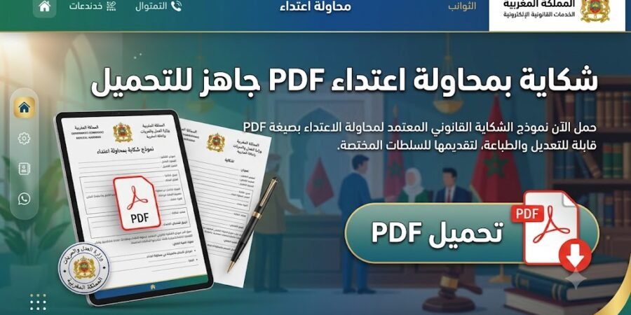 شكاية بمحاولة اعتداء pdf