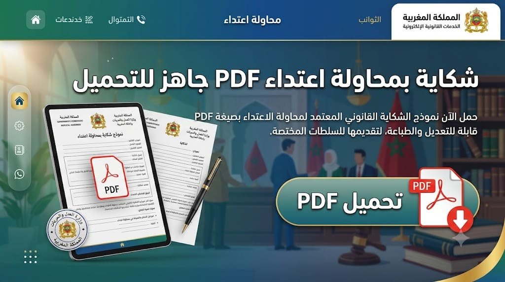 شكاية بمحاولة اعتداء pdf