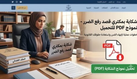شكاية بمكتري قصد رفع الضرر PDF