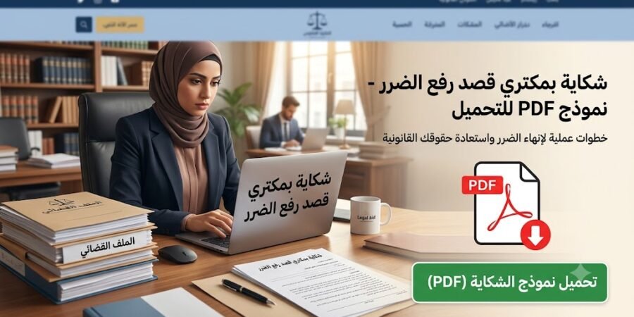 شكاية بمكتري قصد رفع الضرر PDF