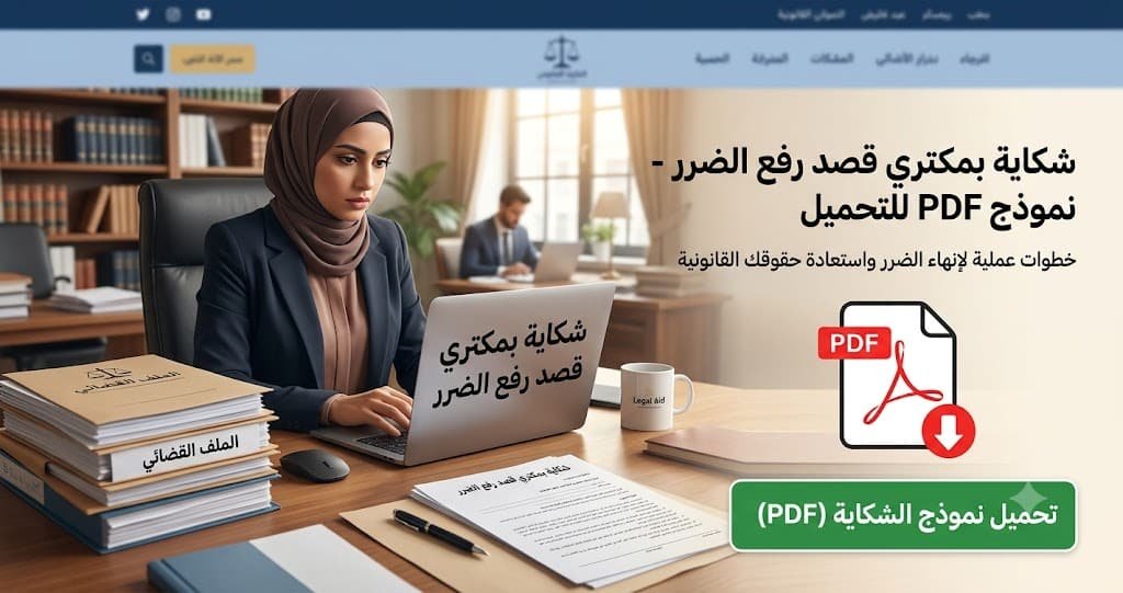 شكاية بمكتري قصد رفع الضرر PDF