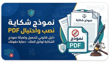 نموذج شكاية نصب واحتيال PDF