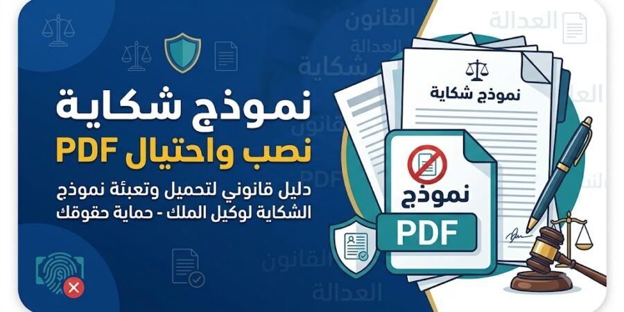 نموذج شكاية نصب واحتيال PDF
