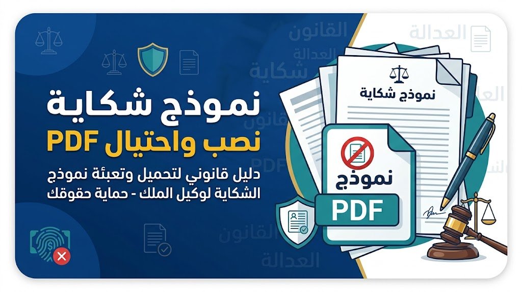 نموذج شكاية نصب واحتيال PDF
