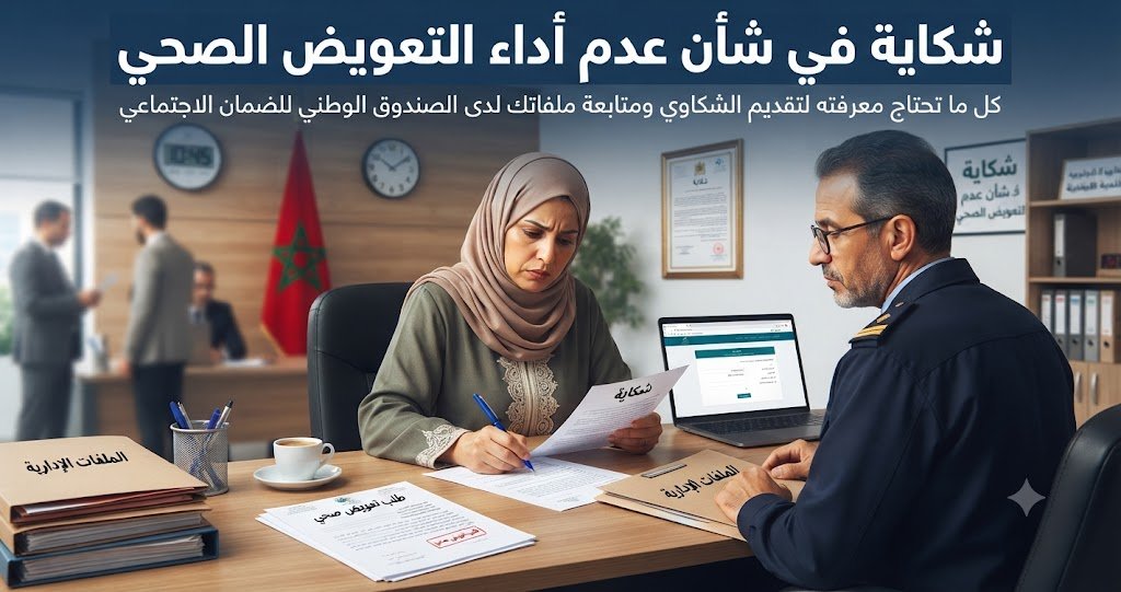 صياغة شكاية في شأن عدم أداء التعويض الصحي