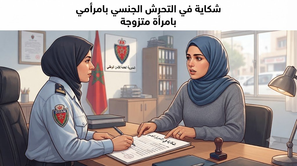 شكاية في شان التحرش الجنسي بامرأة