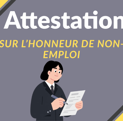 Téléchargez une attestation sur l’honneur de non-emploi