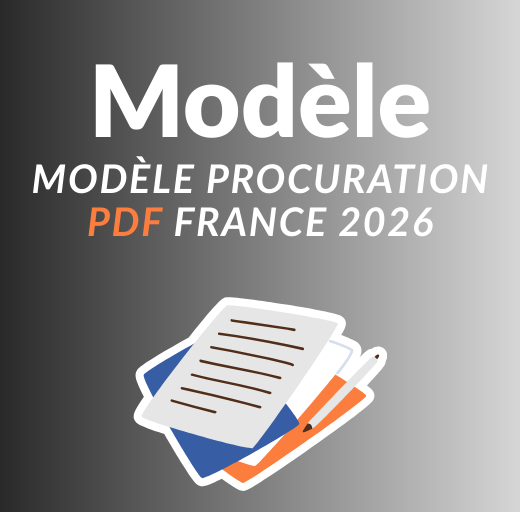 Modèle procuration PDF France 2026