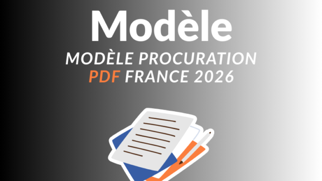 Modèle procuration PDF France 2026