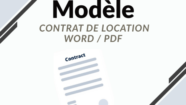 Modèle contrat de location Word France 2026