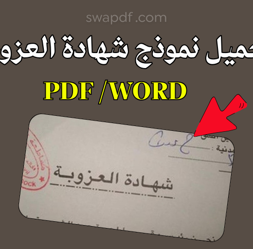 تحميل نموذج شهادة العزوبة Word جاهز 2026 + صيغة PDF للطباعة