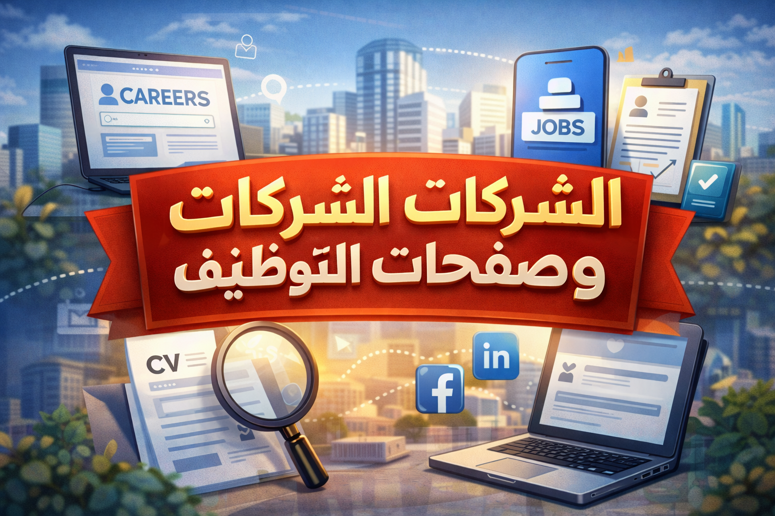 مواقع الشركات الرسمية وصفحات التوظيف