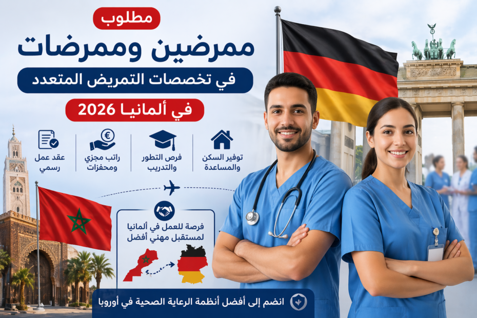 فرصة للعمل في ألمانيا 2026 ممرضين