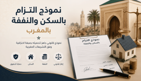 نموذج التزام بالسكن والنفقة بالمغرب: تحميل مباشر بصيغة Word و PDF