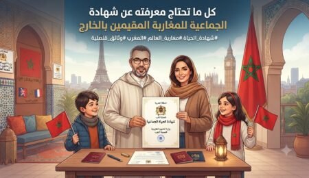 شهادة الحياة الجماعية للمغاربة المقيمين بالخارج