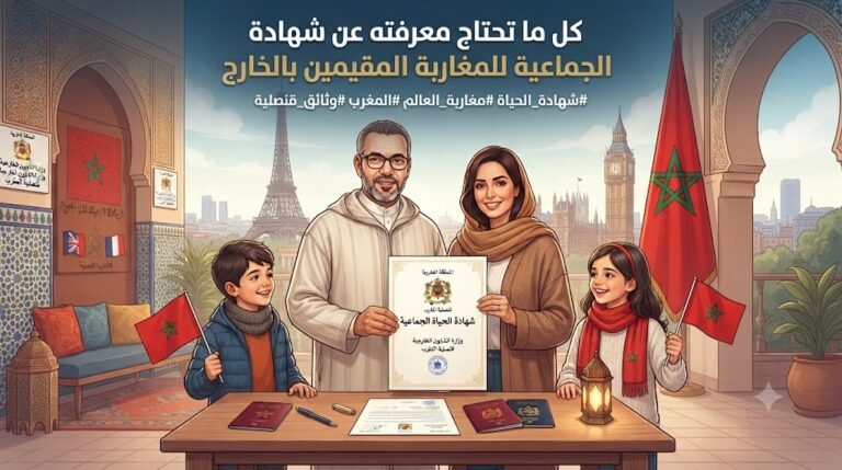 شهادة الحياة الجماعية للمغاربة المقيمين بالخارج