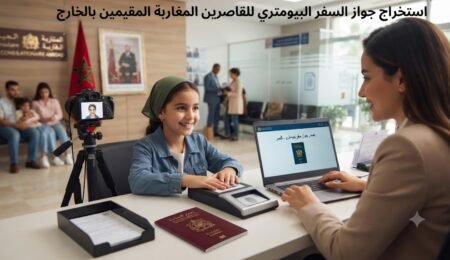 استخراج جواز السفر البيومتري للقاصرين