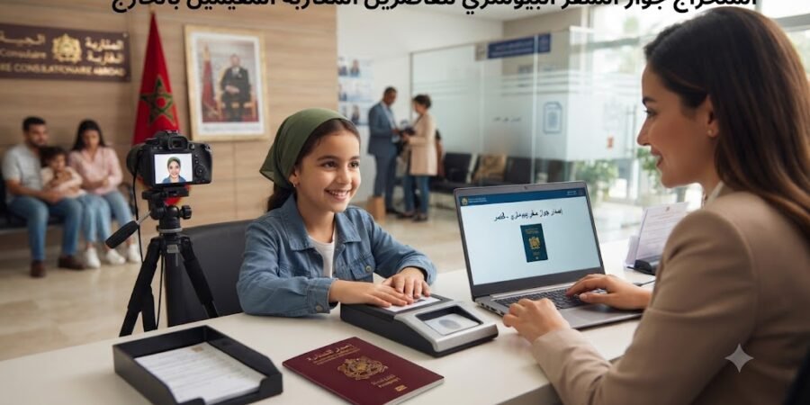 استخراج جواز السفر البيومتري للقاصرين