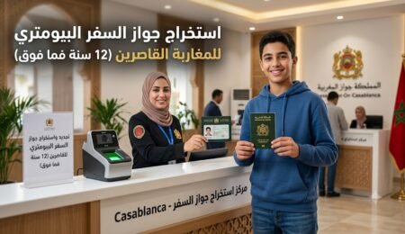 استخراج جواز السفر البيومتري للمغاربة القاصرين (12 سنة فما فوق)