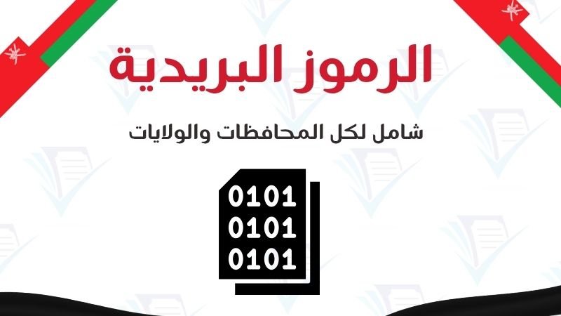الرمز البريدي عمان، Postal Code Oman، أرقام البريد العماني، zip code Oman، ولايات سلطنة عمان، بريد عمان، خدمات الشحن في عمان