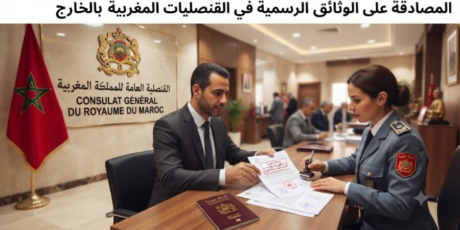 دليل المصادقة على الوثائق الرسمية في القنصليات المغربية بالخارج دليل المصادقة على الوثائق الرسمية في القنصليات المغربية بالخارج