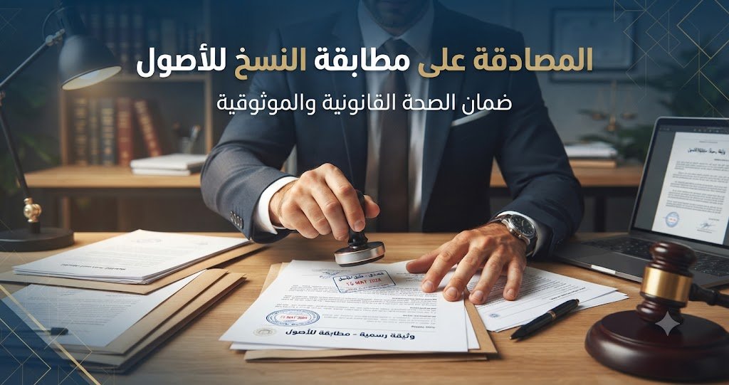المصادقة على مطابقة النسخ للأصول: دليلك العملي لضمان قبول وثائقك إدارياً