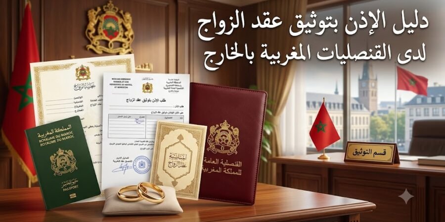 الإذن بتوثيق عقد الزواج لدى القنصليات