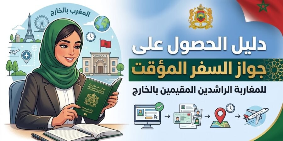 طريقة الحصول على جواز السفر المؤقت للمغاربة الراشدين المقيمين بالخارج