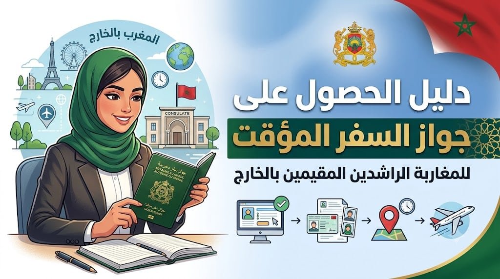 طريقة الحصول على جواز السفر المؤقت للمغاربة الراشدين المقيمين بالخارج