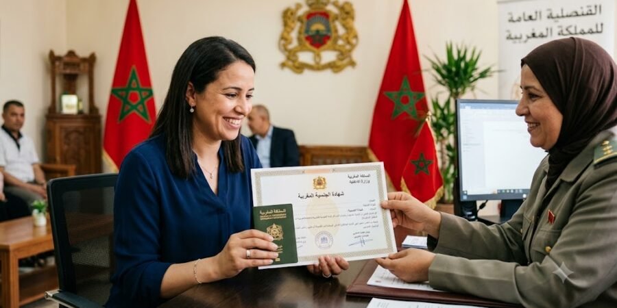 الحصول على شهادة الجنسية للمغاربة المقيمين بالخارج