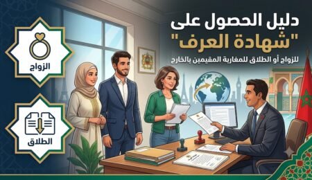 شهادة العرف للزواج أو الطلاق للمغاربة المقيمين بالخارج
