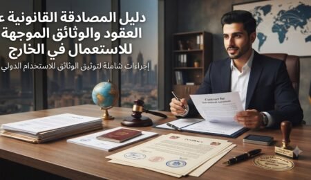 دليل المصادقة القانونية على العقود والوثائق الموجهة للاستعمال في الخارج