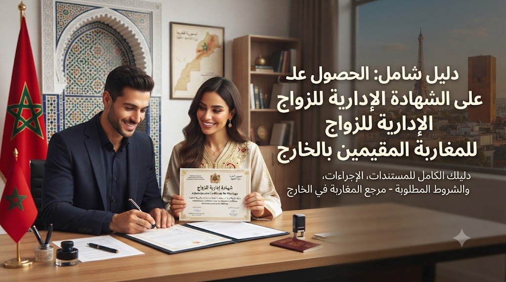 طريقة الحصول على الشهادة الإدارية للزواج للمغاربة المقيمين بالخارج